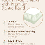 Woodland Cotton Pack n Play Sheets, 2 Pc