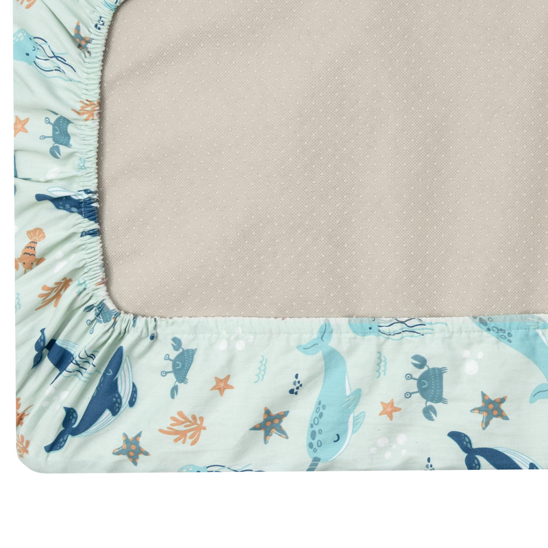 My Little Zone 2 Pack Changing Pad Covers (Teal - White)