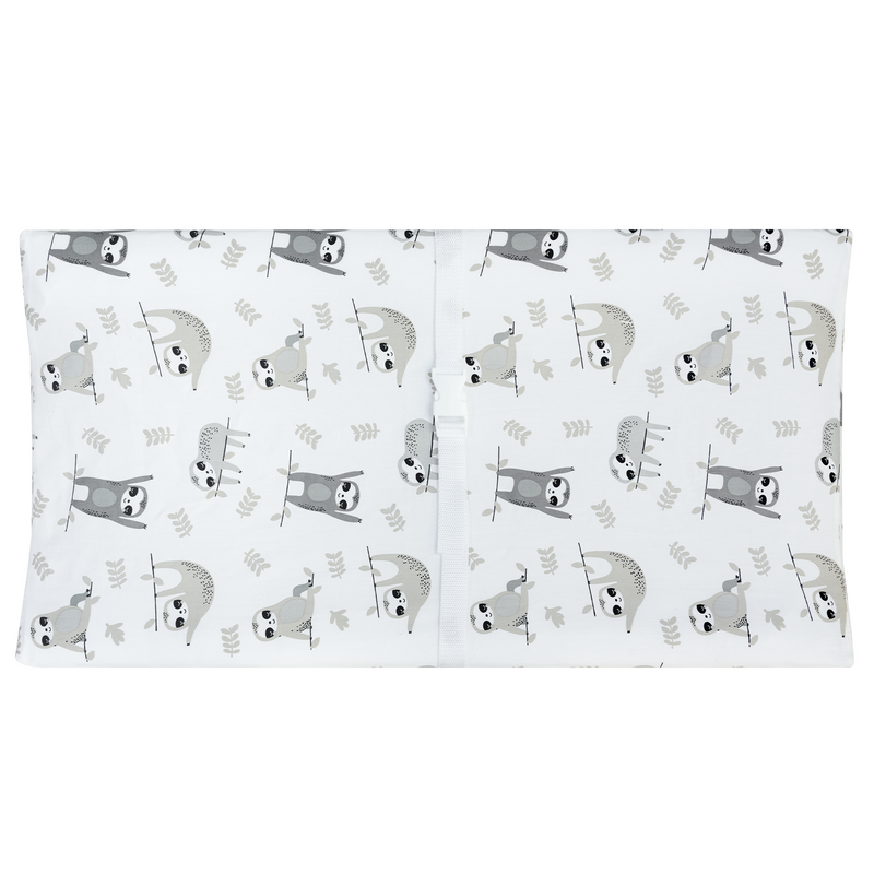 My Little Zone 2 Pack Changing Pad Covers (White - Grey)
