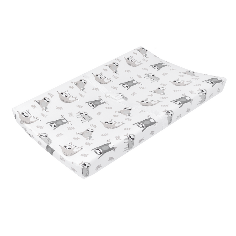 My Little Zone 2 Pack Changing Pad Covers (White - Grey)